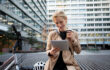 Woman drinking coffee